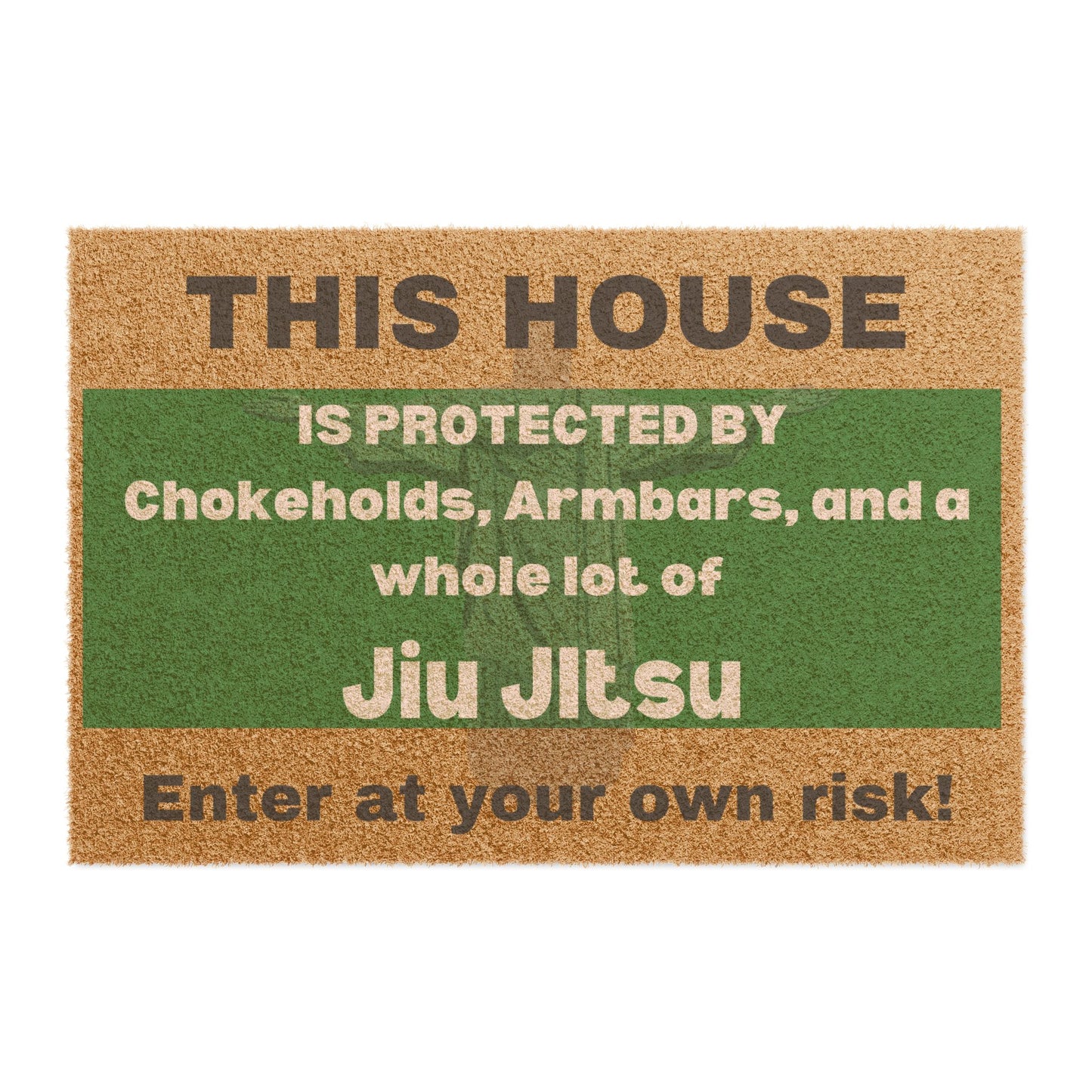 Jiu Jitsu Doormat - Welcome Mat for Martial Arts Lovers, Funny Entryway Decor