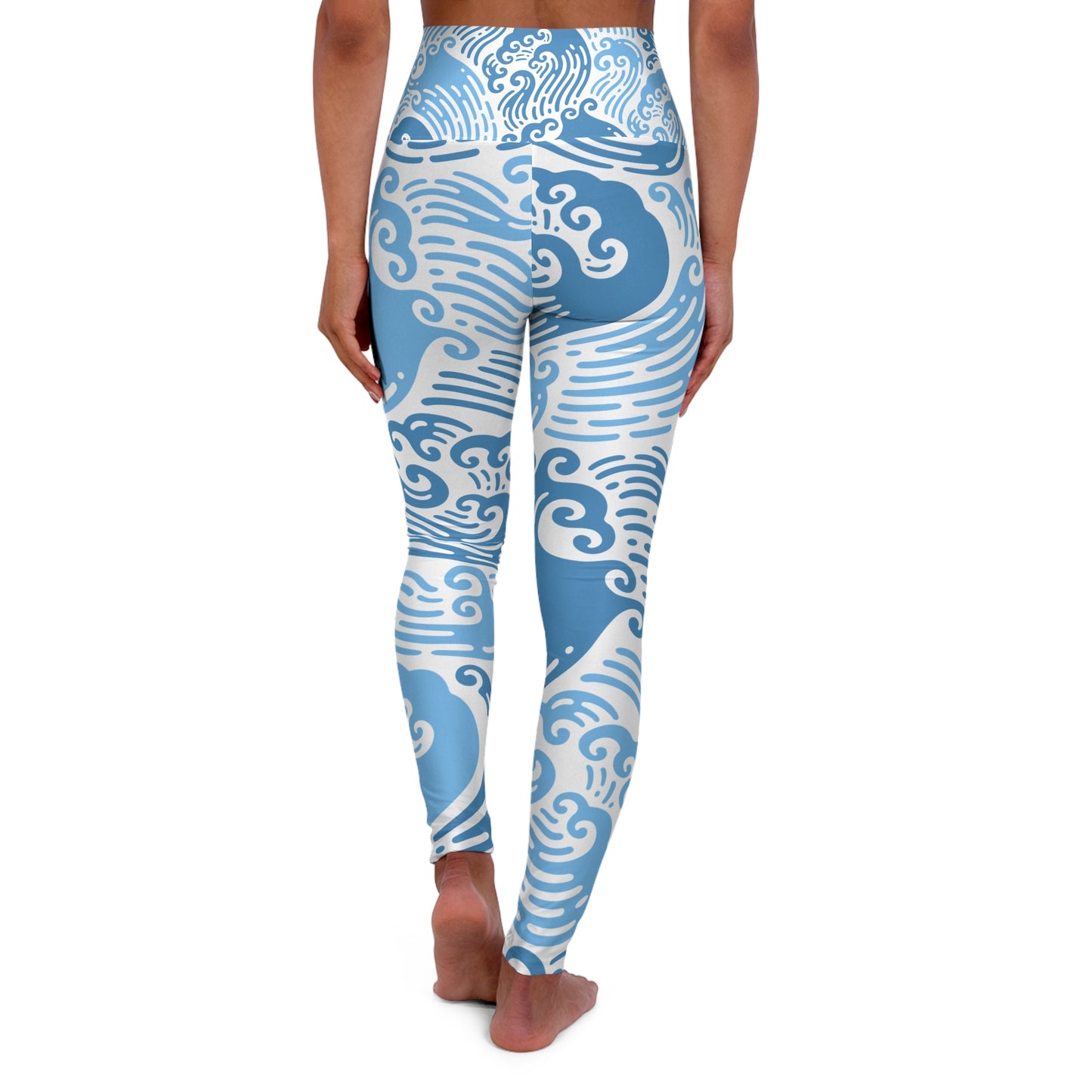 Japanese Pattern High-Waisted Leggings