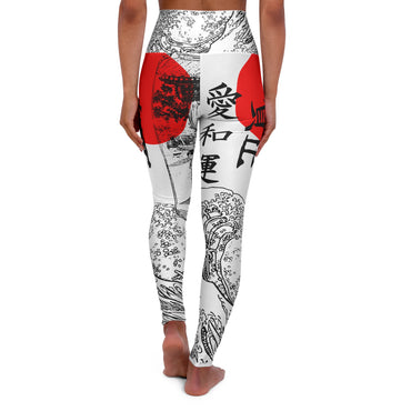 Japanese Pattern High-Waisted Leggings