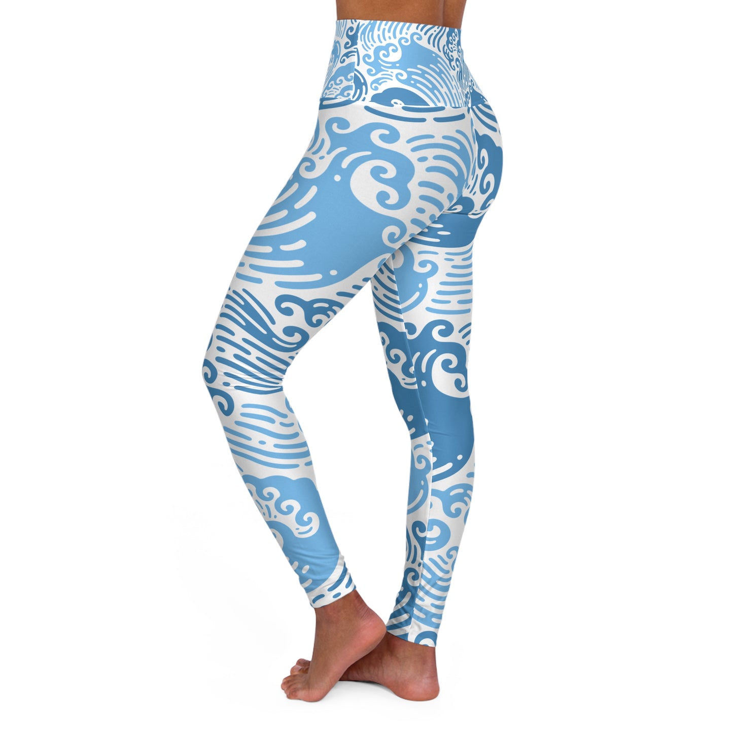 Japanese Pattern High-Waisted Leggings