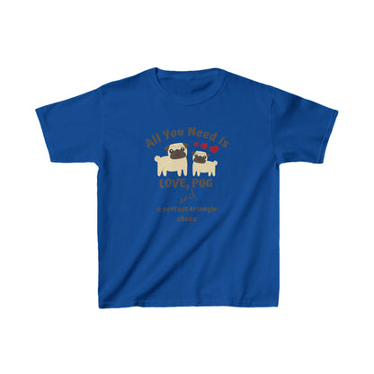 BJJ Kids T-Shirt | Cute Pug Brazilian Jiu-Jitsu Tee | Fun Martial Arts Gift for Boys & Girls | Youth Grappling Apparel