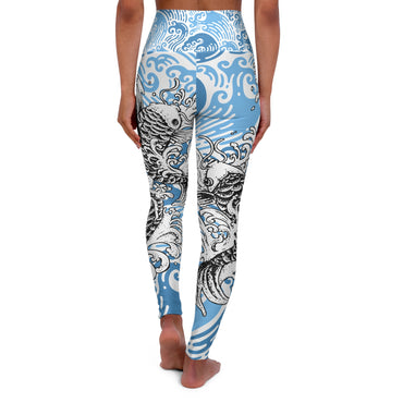 Japanese Pattern High-Waisted Leggings