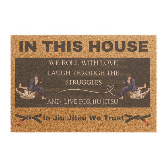 Jiu Jitsu Doormat - Welcome Mat for Martial Arts Lovers, Funny Entryway Decor