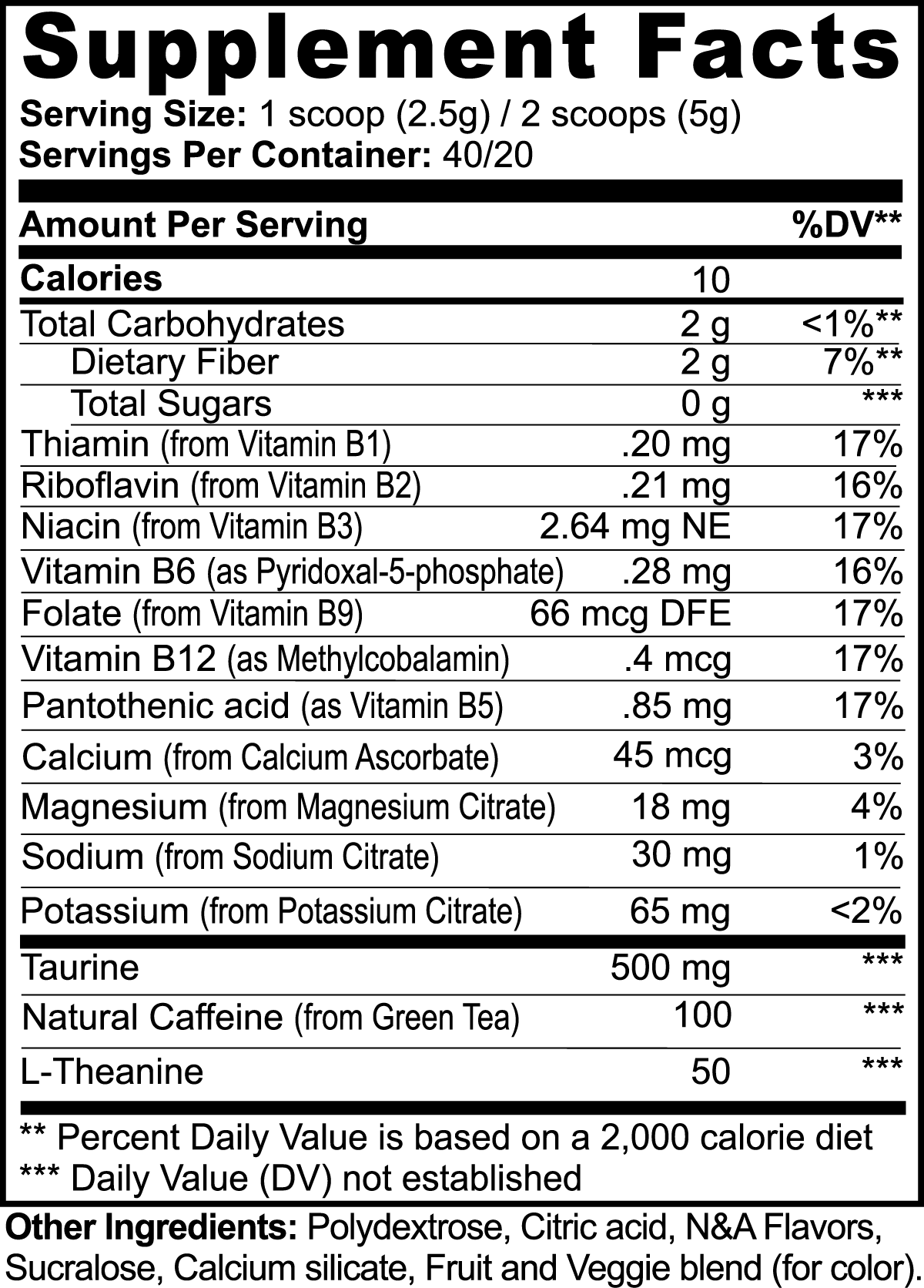 Brazilian Jiu Jitsu Energy Formula (Fruit Punch)