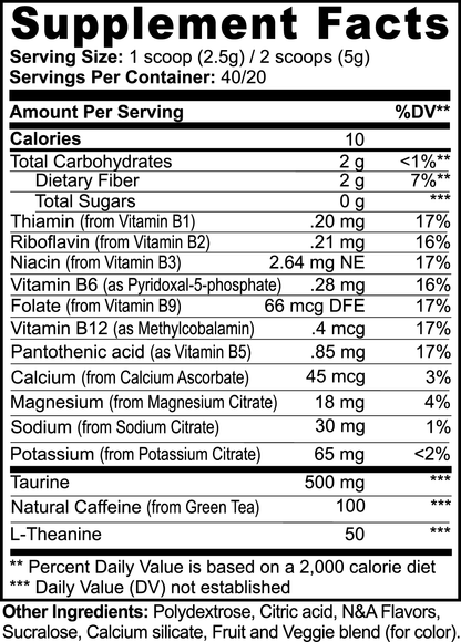 Brazilian Jiu Jitsu Energy Formula (Fruit Punch)