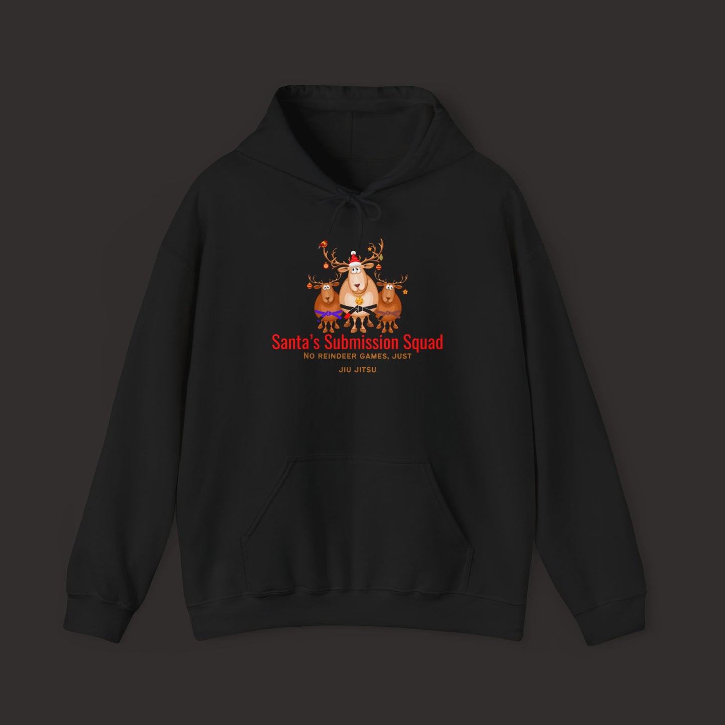 Christmas Reindeer Jiu-Jitsu Hoodies