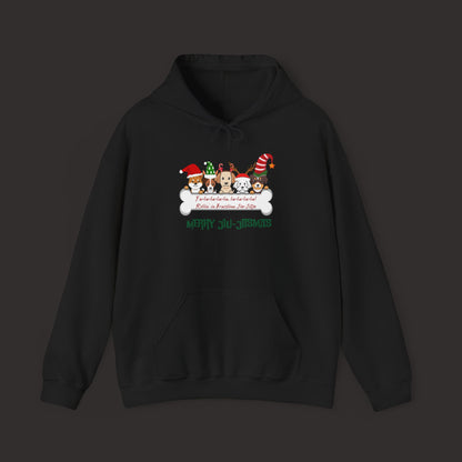 Christmas and Dogs Jiu-Jitsu Hoodies