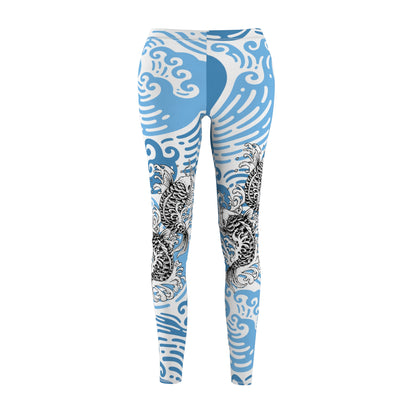 Japanese Pattern High-Waisted Leggings