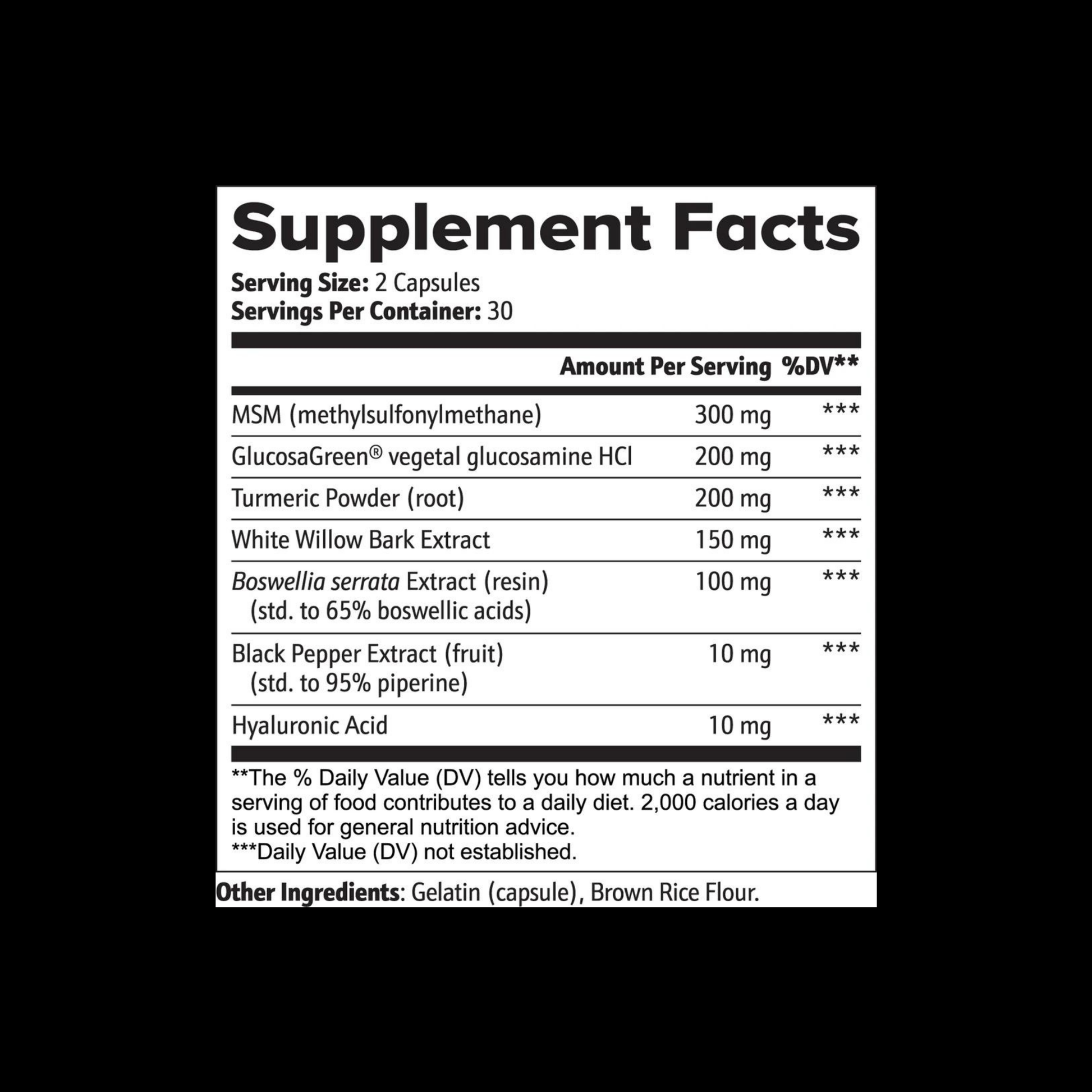 Supplement facts