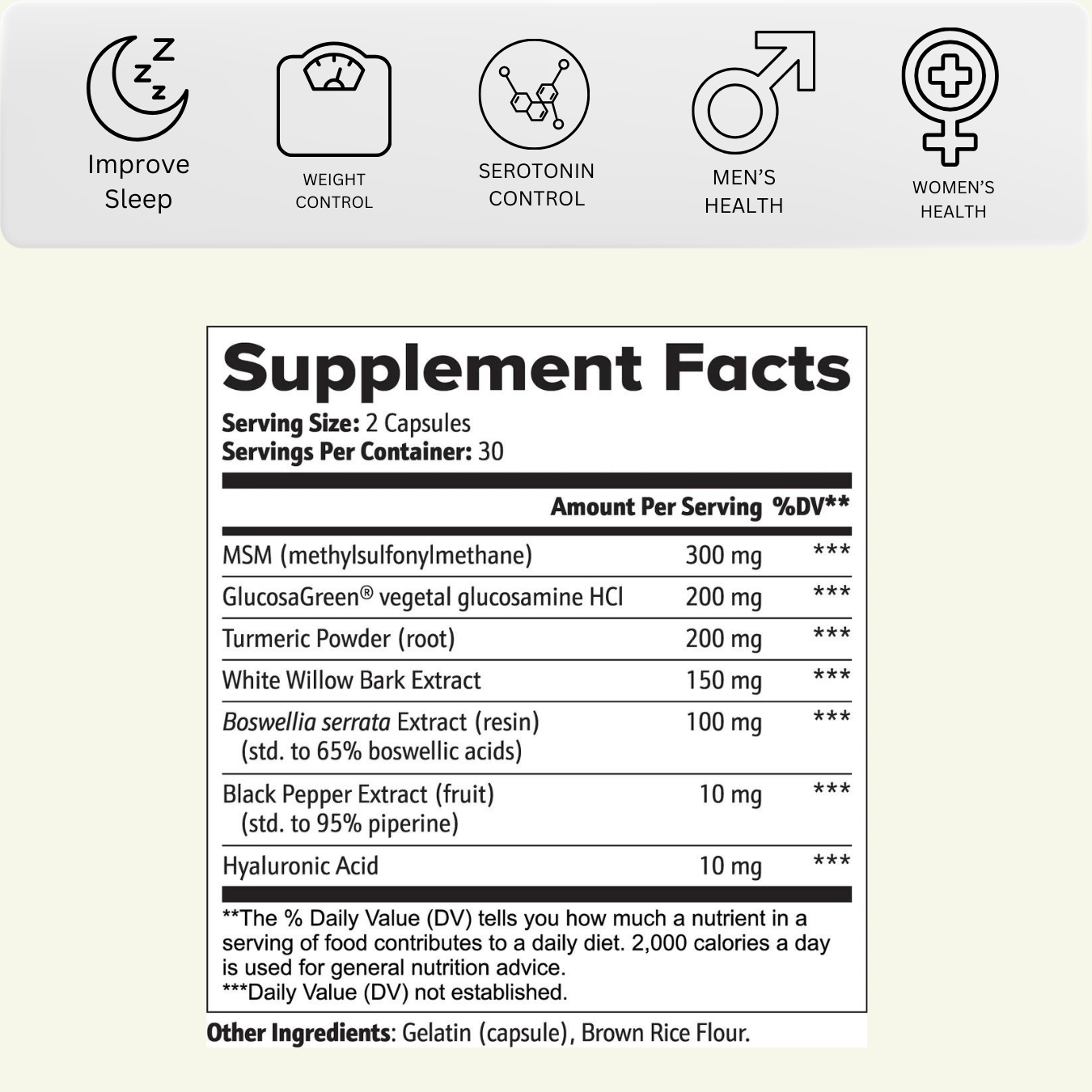 Supplement facts 